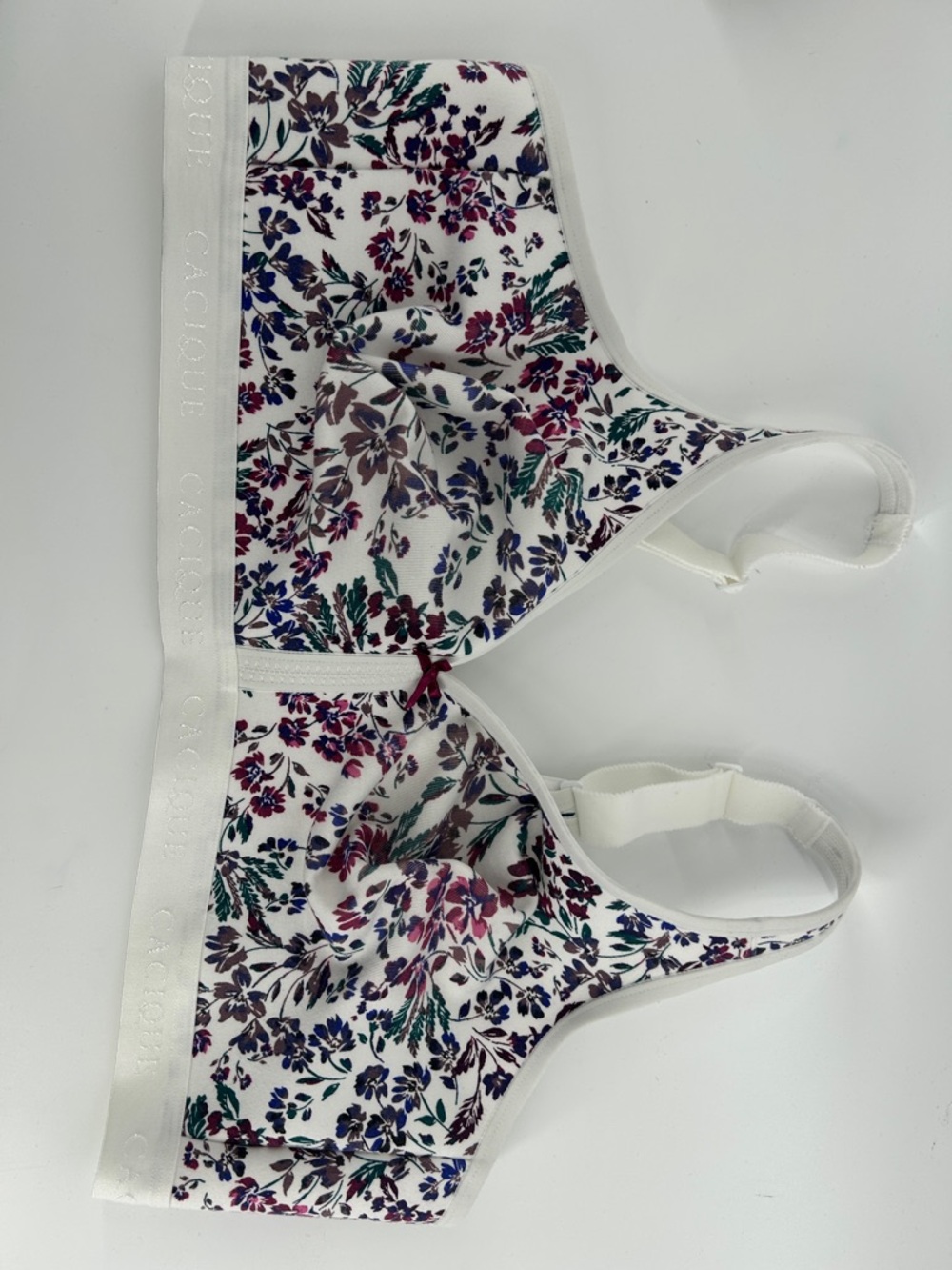 Cacique Lane Bryant Lightly Lined No-Wire Floral Print Bras Women's Sz 46 D - Picture 2 of 9